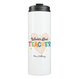 Garrafa Térmica Melhor Professora do Mundo Personalizado
