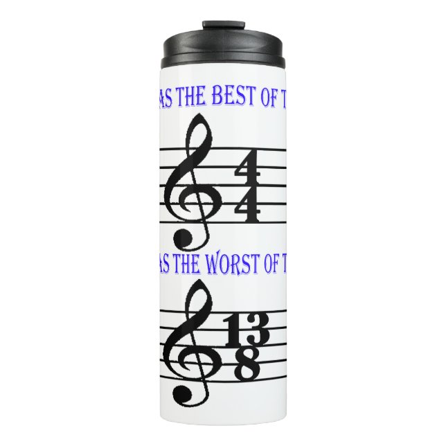 Garrafa Térmica Melhores tempos, piores tempos (Frente)