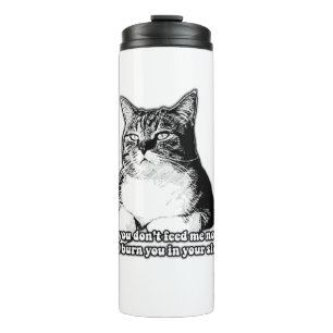 Garrafa Térmica Meme do gato rabugento para amantes e donos de gat