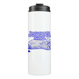 Garrafa Térmica Memória de gato grumpy engraçada para gatinhos e a