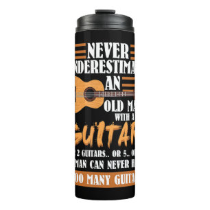 Garrafa Térmica Mens Nunca Subestimam o Velho Homem com Pickleball