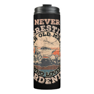Garrafa Térmica Mens Nunca Subestimam Um Velho Que Ama Gard