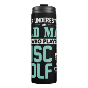 Garrafa Térmica Mens Nunca Subestimam Um Velho Que Faz Disco