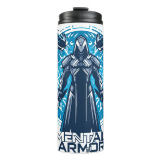 Garrafa Térmica Mental Armor - Hoodie Warrior Figure