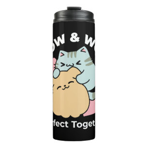 Garrafa Térmica Meow & Woof Perfect Toga - Gato e Cachorro Bonitos