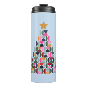 Garrafa Térmica Mercado de inverno 10 Árvore de Natal colorida