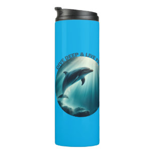 Garrafa Térmica Mergulhe Dolphin Livre Ao Vivo