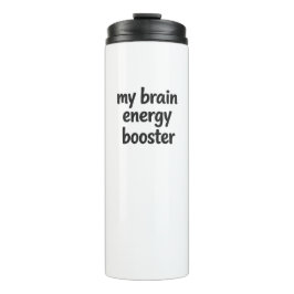 Garrafa Térmica Meu Aumentador de Energia Cerebral Tumbler de Café