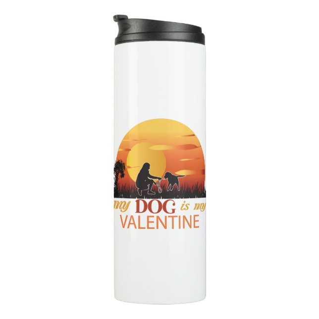 Garrafa Térmica Meu Cachorro É Meu Namorados (Rotação à direita)