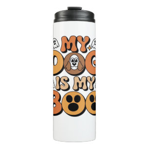 Garrafa Térmica Meu Cachorro É Minha Camisa De Boo - Engraçada Dog
