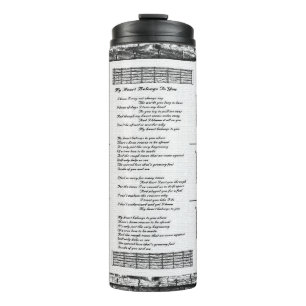 Garrafa Térmica Meu Coração Pertence A Você