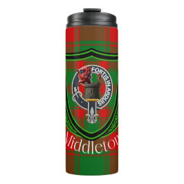 Garrafa Térmica Middleton Scottish Clan Tartan & Crest