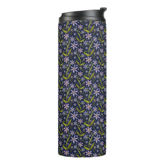Garrafa Térmica Midnight | Dancing Daisies Watercolor Tumbler