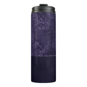 Garrafa Térmica Midnight Indigo Romance Satinge Damask