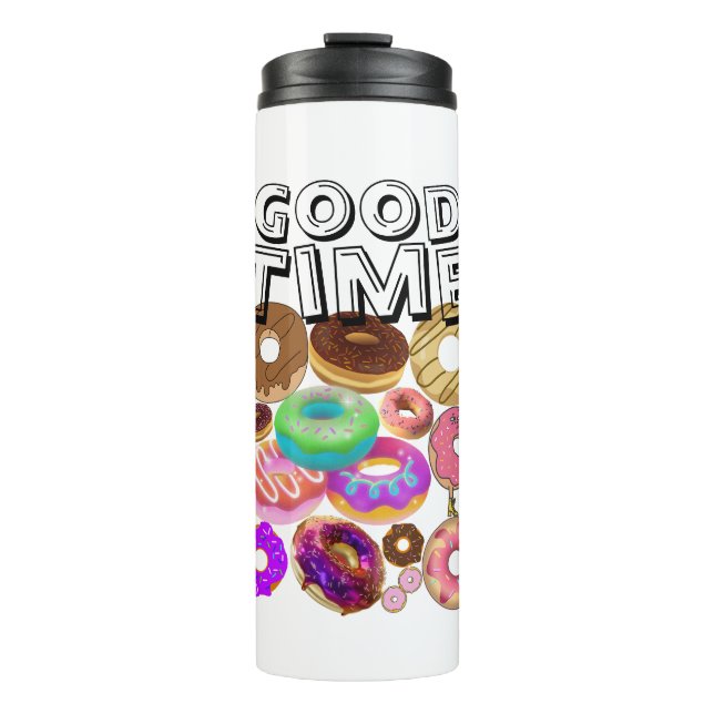 Garrafa Térmica Mikitiez donut piquenique américa mêsdoorgulho oli (Frente)