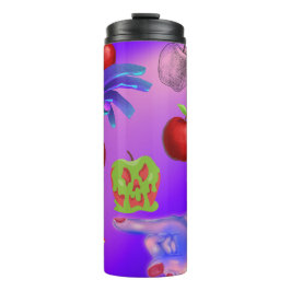 Garrafa Térmica Mikitiez red skull, tóxica para a maçã vegan, verã