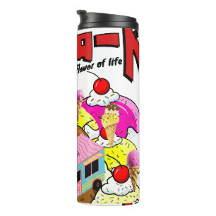 Garrafa Térmica Mikitiez rockyroad icecream manga de verão
