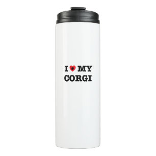 Garrafa Térmica Mim coração meu Corgi