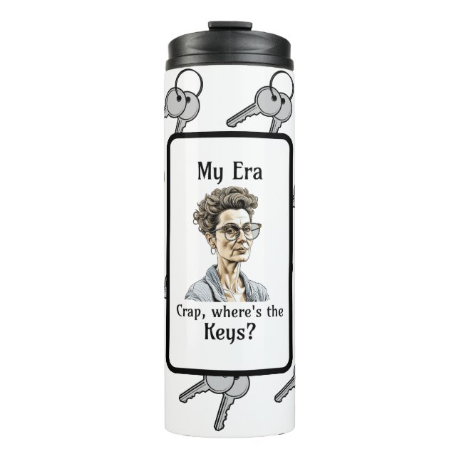 Garrafa Térmica Minha Era Caramba, onde estão as Chaves? (Frente)