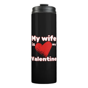 Garrafa Térmica Minha mulher é meu valentim