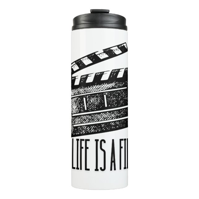 Garrafa Térmica Minha vida é um Filme (Frente)