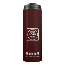 Garrafa Térmica Minimal Burgundy Company Logo Business Promotion