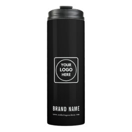 Garrafa Térmica Minimalist Gray Company Logo Business Promotion