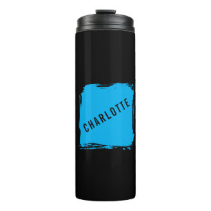 Garrafa Térmica Minimalista Elegante Clássico Profissional Nome Pr