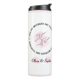 Garrafa Térmica Minimalista Rosa Presente Personalizado de 1º Dia