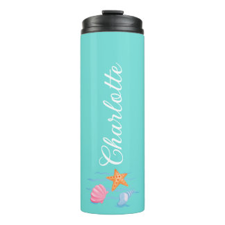 Garrafa Térmica Mint Green Personalised Seashells