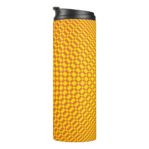 Garrafa Térmica "Mirage" Amarelo vibrante em laranja-rajada