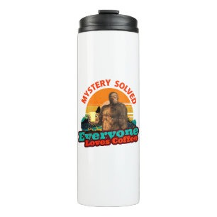 Garrafa Térmica Mistério Resolvido Todos Amam Café Bigfoot Engraça