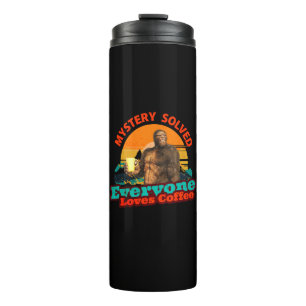 Garrafa Térmica Mistério Resolvido Todos Amam Café Bigfoot Engraça