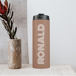 Garrafa Térmica Mocha Moderna Tipografia Personalizada