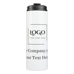 Garrafa Térmica Modelo de logotipo personalizado elegante