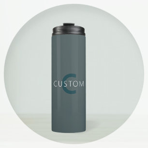 Garrafa Térmica Modelo de Monograma Personalizável com Estilo
