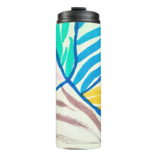 Garrafa Térmica modelo decorativo sem costura com ilustração de sa