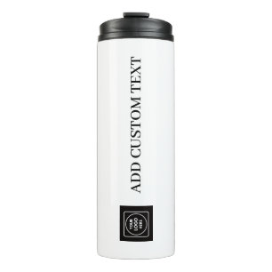 Garrafa Térmica Modelo Simples Moderno de Logotipo para Promoção d