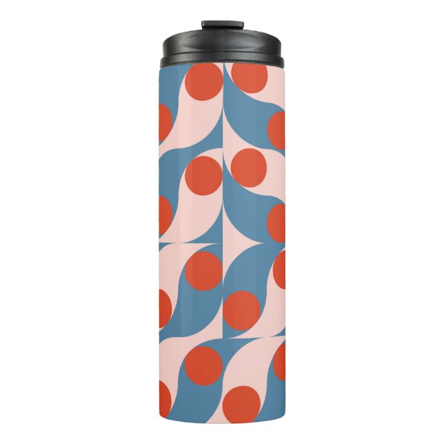 Garrafa Térmica Modern abstract geometric seamless pattern with ci (Frente)