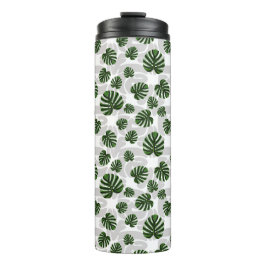 Garrafa Térmica Modern Boho Botanical Leaves Pattern