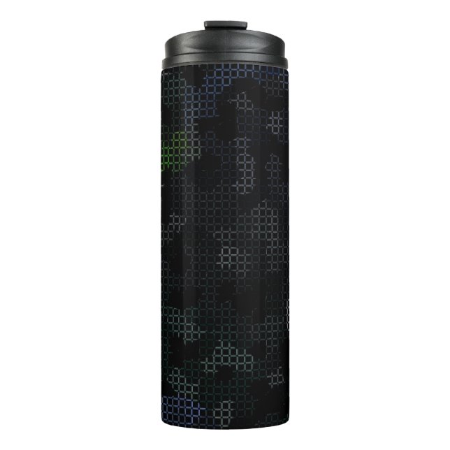 GARRAFA TÉRMICA  MODERN_ELEGANT_THE ABSTRATO_ART _BLACK (Frente)