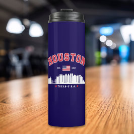 Garrafa Térmica Modern Urban Houston Skyline 