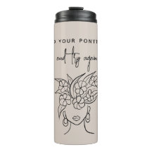 Moderna Tente Novamente Mulher com Planta Personal