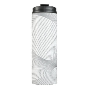 Garrafa Térmica Moderno, simples, legal, padrão de onda de movimen