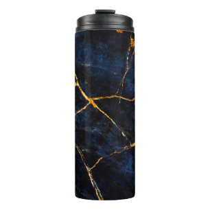 Garrafa Térmica Molho de mármore azul, sla de mármore italiano