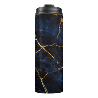 Garrafa Térmica Molho de mármore azul, sla de mármore italiano