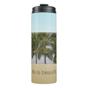 Garrafa Térmica Momentos Bonitos das Palmeiras de Kauai Hawaii