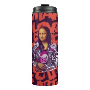 Garrafa Térmica Mona Lisa Punk Art