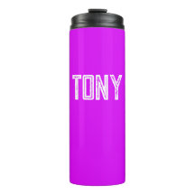 Monograma de Nome Personalizado Roxo Sólido