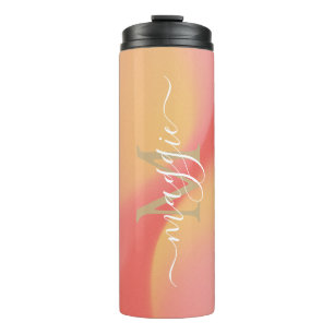 Garrafa Térmica Monograma de Script de Nome Personalizado